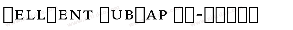 BellCent SubCap BT字体转换